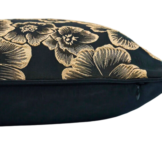 Luxury Dark Floral Embroidered Cover