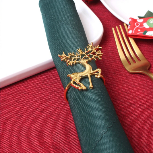 Reindeer Decor Napkin Ring (Set of 4)