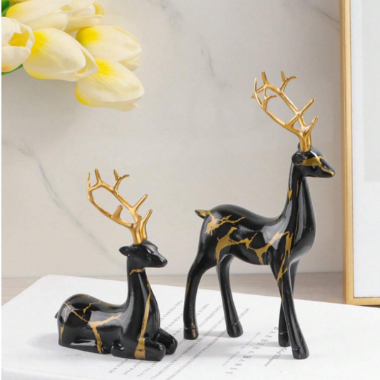 Deer Ornament Set (2pcs)