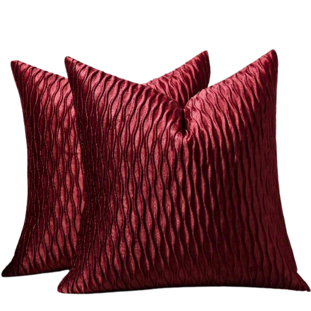 Shoreline Ripple Velvet Cushion Cover