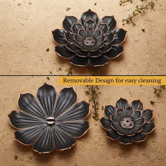 Lotus Incense Holder – Removable Design for Easy Cleaning