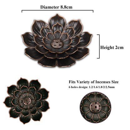 Lotus Incense Holder – Removable Design for Easy Cleaning
