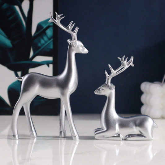 Subtle Deer Ornament Set (2pcs)