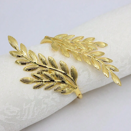Wheat Décor Napkin Rings (Set of 4)