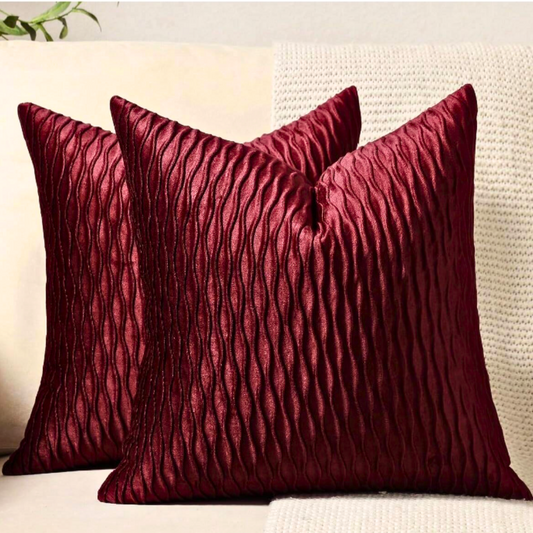 Shoreline Ripple Velvet Cushion Cover