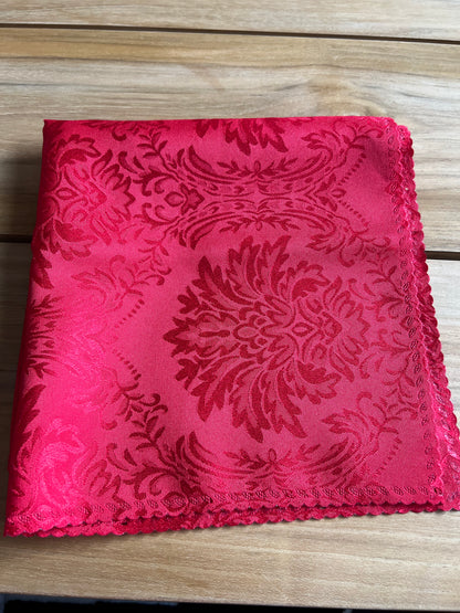 Elegant Floral Napkins (Set of 4)