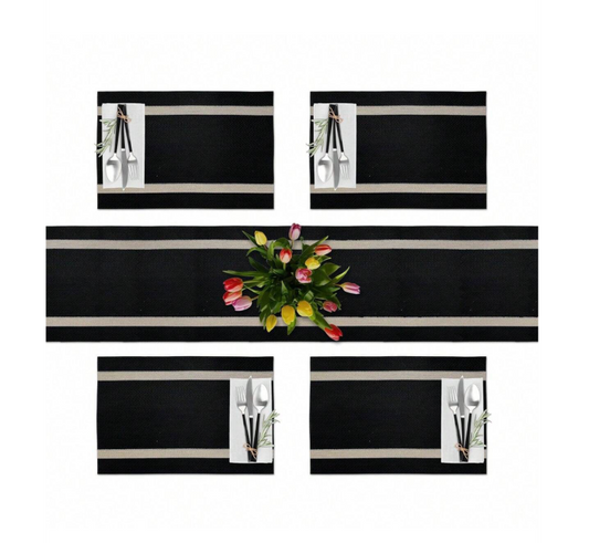 Elegant Waterproof & Heat Resistant Vinyl Table Runner