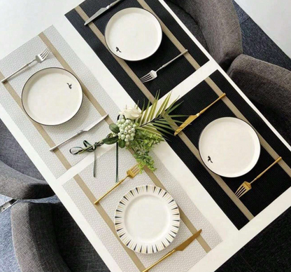 Elegant Waterproof & Heat Resistant Vinyl Table Runner