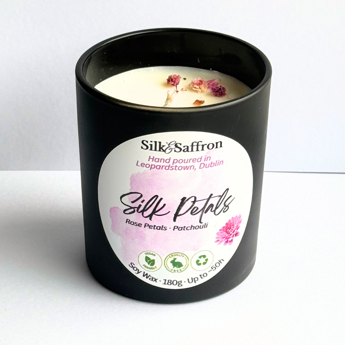 Silk Petals Scented Candle