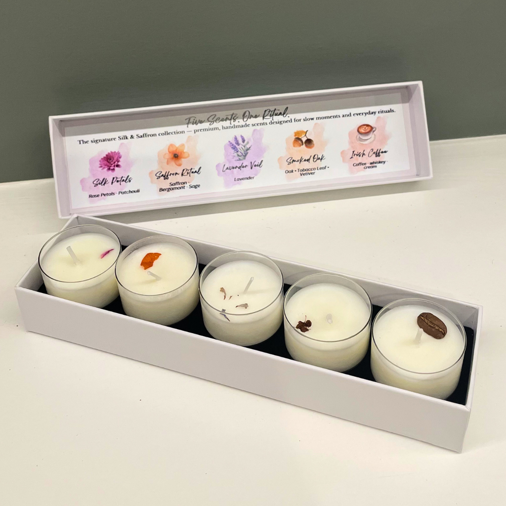 Silk & Saffron Discovery Pack - 5 Scent Tealight Sampler